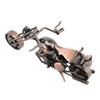 Handcrafted Metal Metal Motorcycle Model Movable Handlebar Motorcycle Figurine  Office Desk