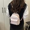Schoolbag1011 New Casual Schoolbag To Work Commuter Backpack Large Capacity Plaid Letter Backpack Women's High Sense Niche