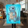 Süße Squirtle-Print Flanelldecke, Hohe Qualität, Bequem für alle Jahreszeiten, Heimdekoration, Wärme und Komfort