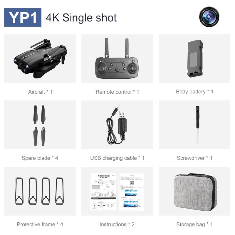 YP1 Drone HD: Dual Camera, Optical Flow Obstacle Avoidance, Remote Control Aircraft Toy for Kids