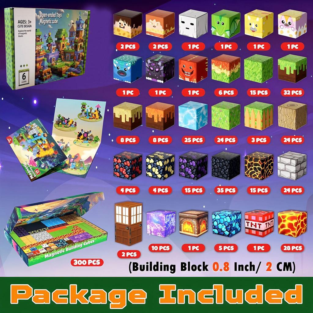 Magnetic Forest Building Blocks: Educational Toy Set for Children