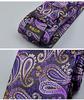 Rio Grande Stripe Paisley Pattern Tie & Pocket Square Set for Men (Type 20) ZM-NT4875-20