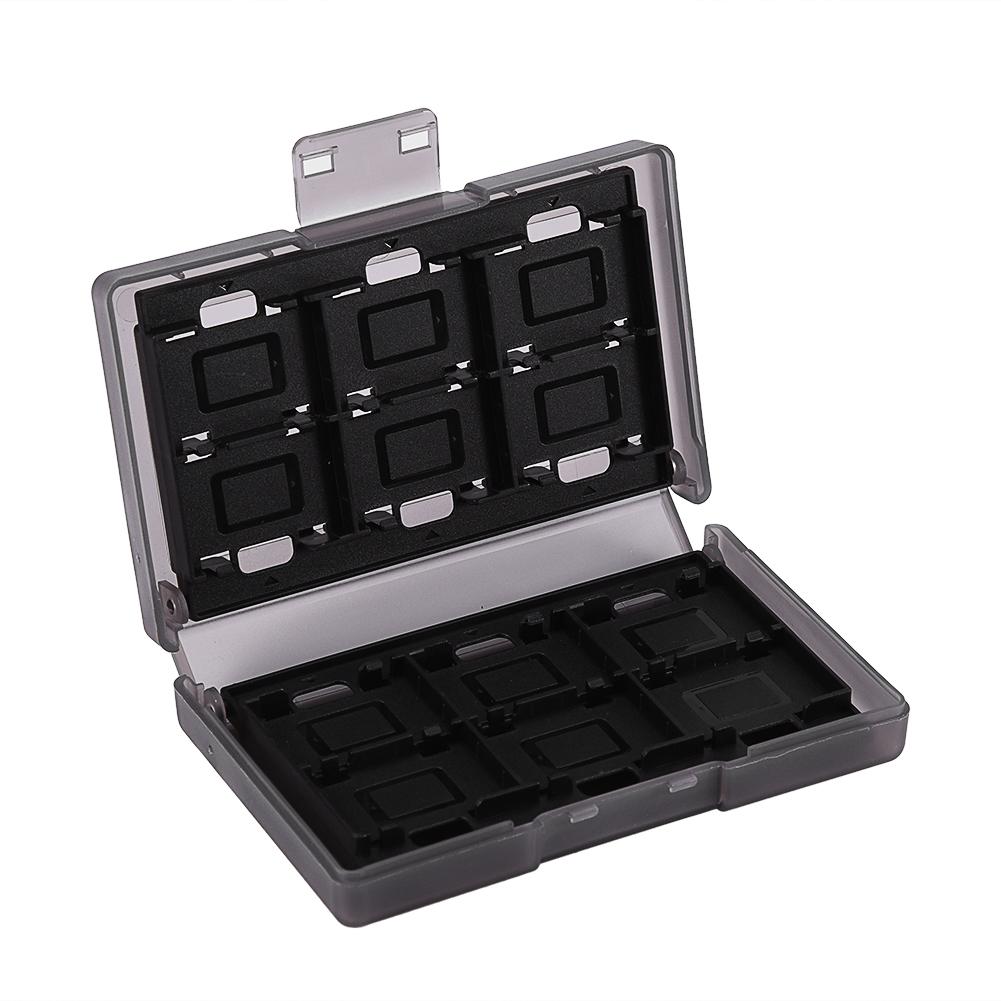 24 in 1 TF Kartenbox Spielspeicherkartenetui Halter Trageaufbewahrung für Nintendo Switch Schwarz