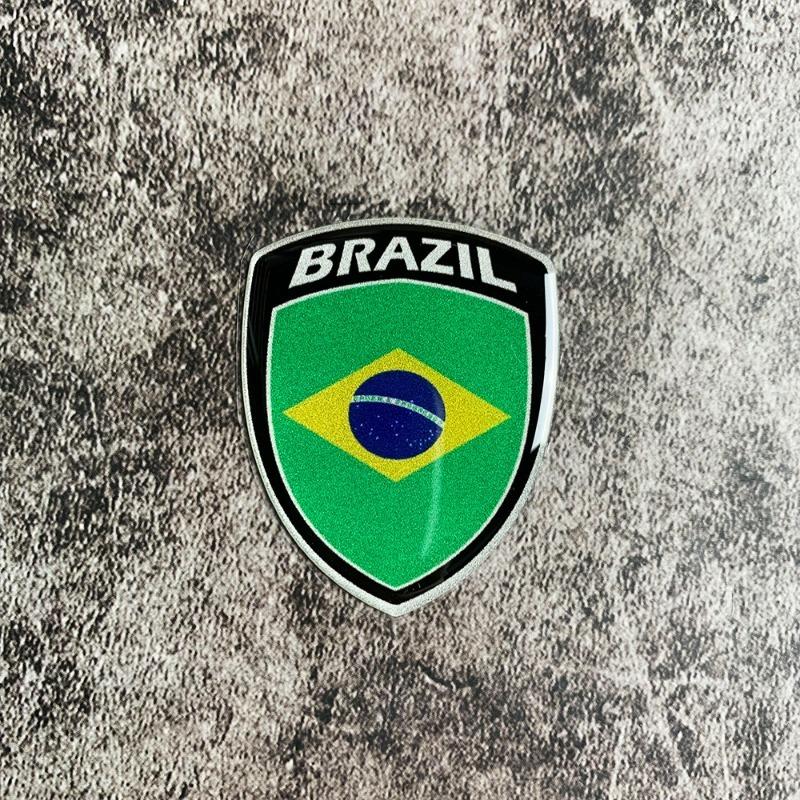 Universal 3D Reflective World National Flag Stickers Decals for Car Motorcycle Exterior Decoration