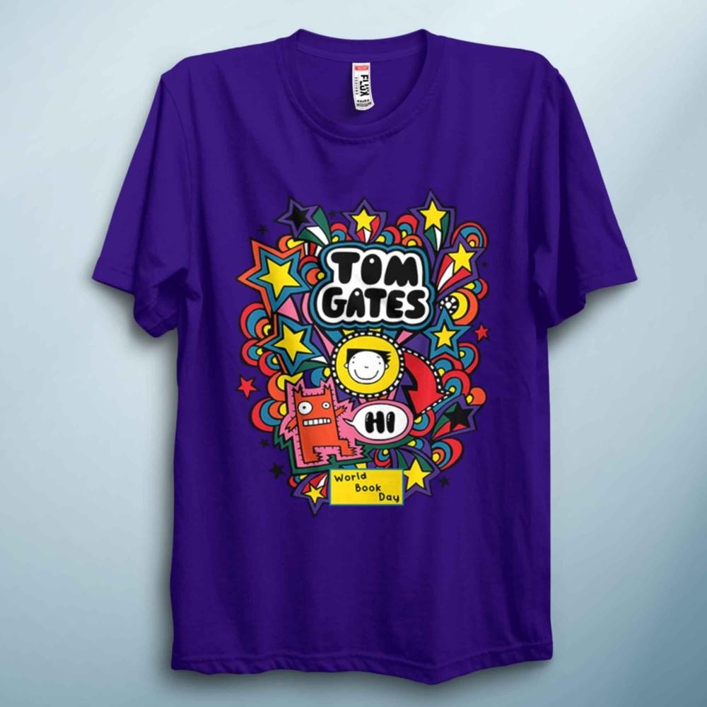 World Book Day T Shirt Easy Gates Costume Colourful Doodle Sketch School Outfit S