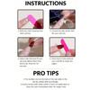 24pcs Wearable Press on Nails French Flower Full Cover Fake Nail Pink Ripple Design False Nails for DIY Y2K Manicure Art
