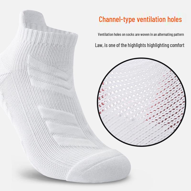 Men's Professional Anti-Odor Sports Socks for Basketball, Badminton, and Summer Exercise