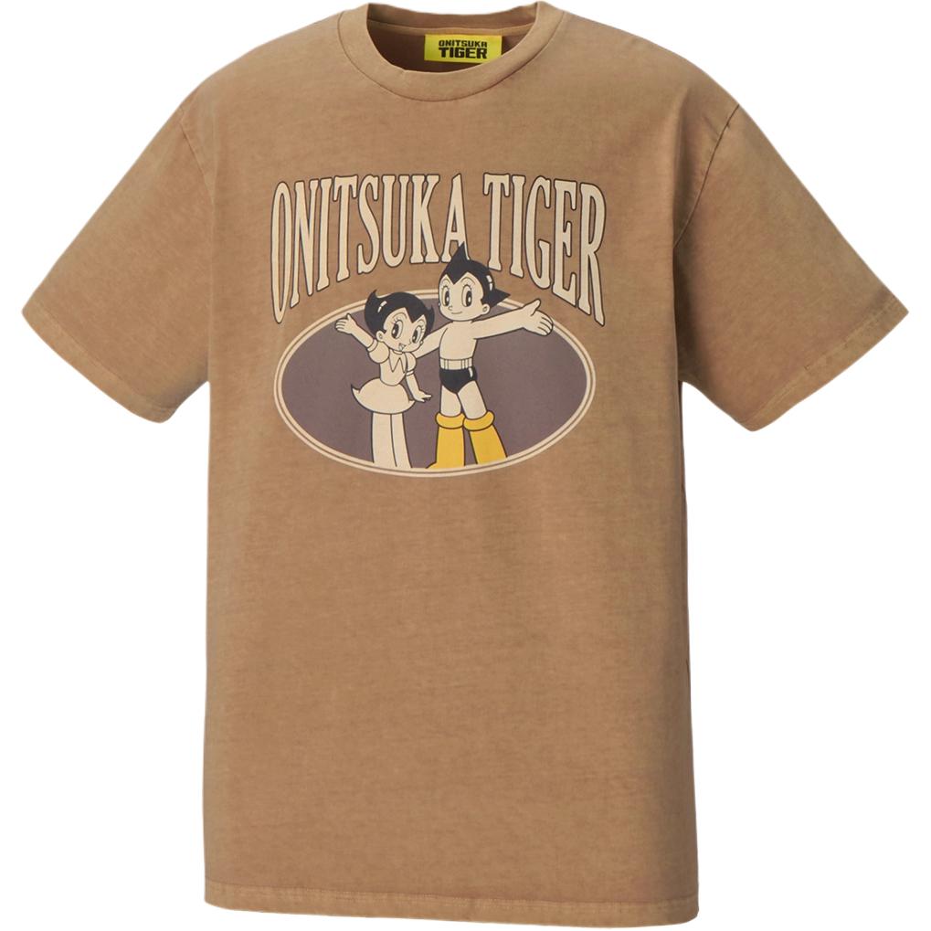 ONITSUKA TIGER Cartoon Print Round Neck Short Sleeve T-Shirt Unisex Tops 2183B572-200
