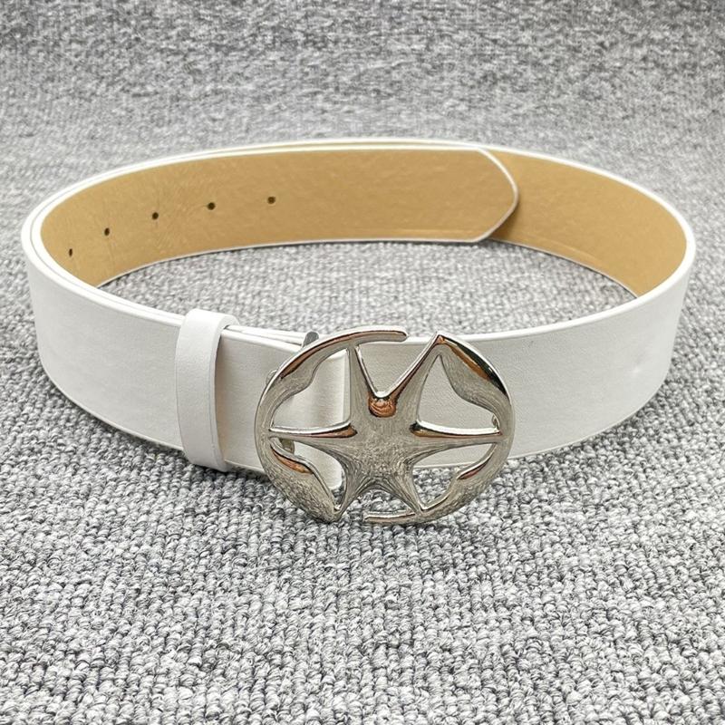 Teens Formal Pants Belt for Dress Ladies Waist Belt with Hollow Star Buckle