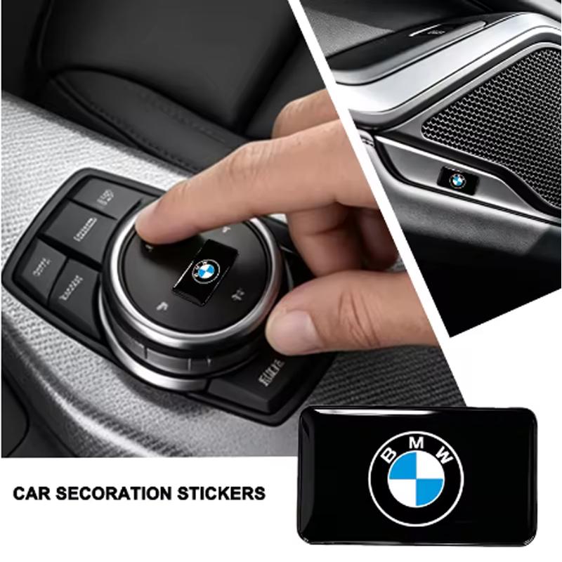 For BMW X1 1Automotive Steering Wheel Center Ornament M Sign Hub Cap Decal Self-Adhesive DIY Trim Sticker for BMW E46 E39 E38 E90 E60 E36 F3 QP9
