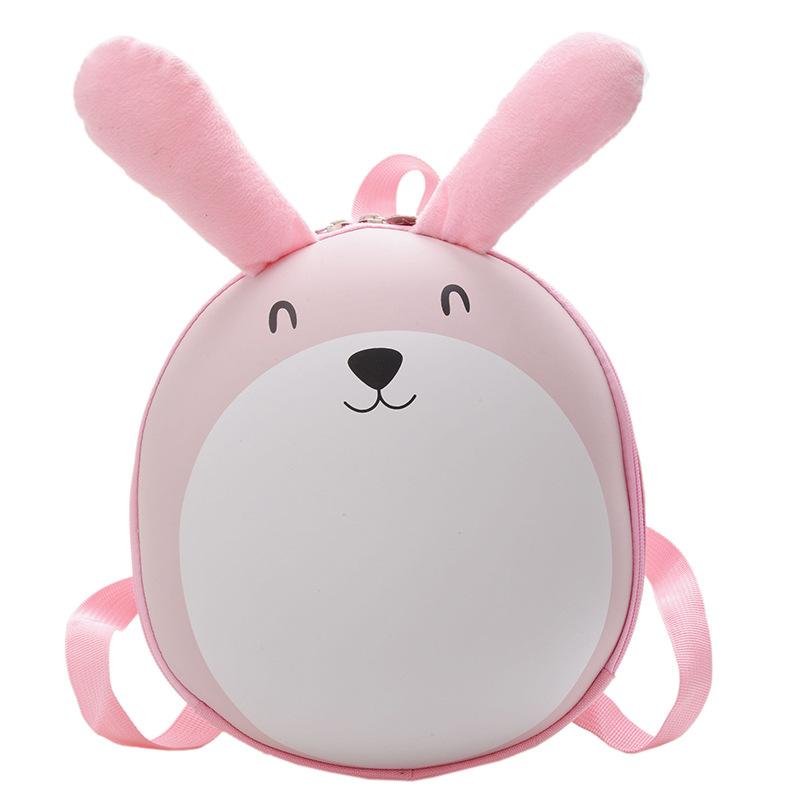 

Rabbit Cute With Raised Ears Cartoon Children Casual Backpack For Daily Use рожевий
