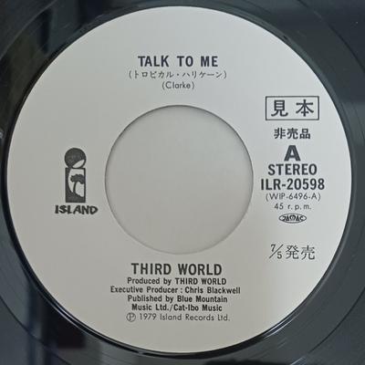 7inch Record THIRD WORLD  Talk To Me ILR20598PROMO Island Records 1979 Japan Reggae Ska  Dub Used