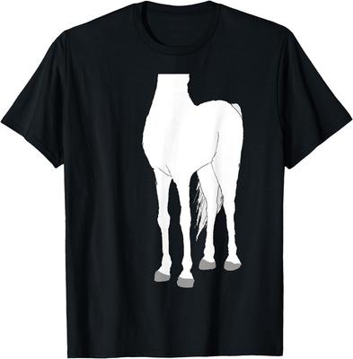 Pferd Körper Weiß Kostüm Hemd T-Shirt