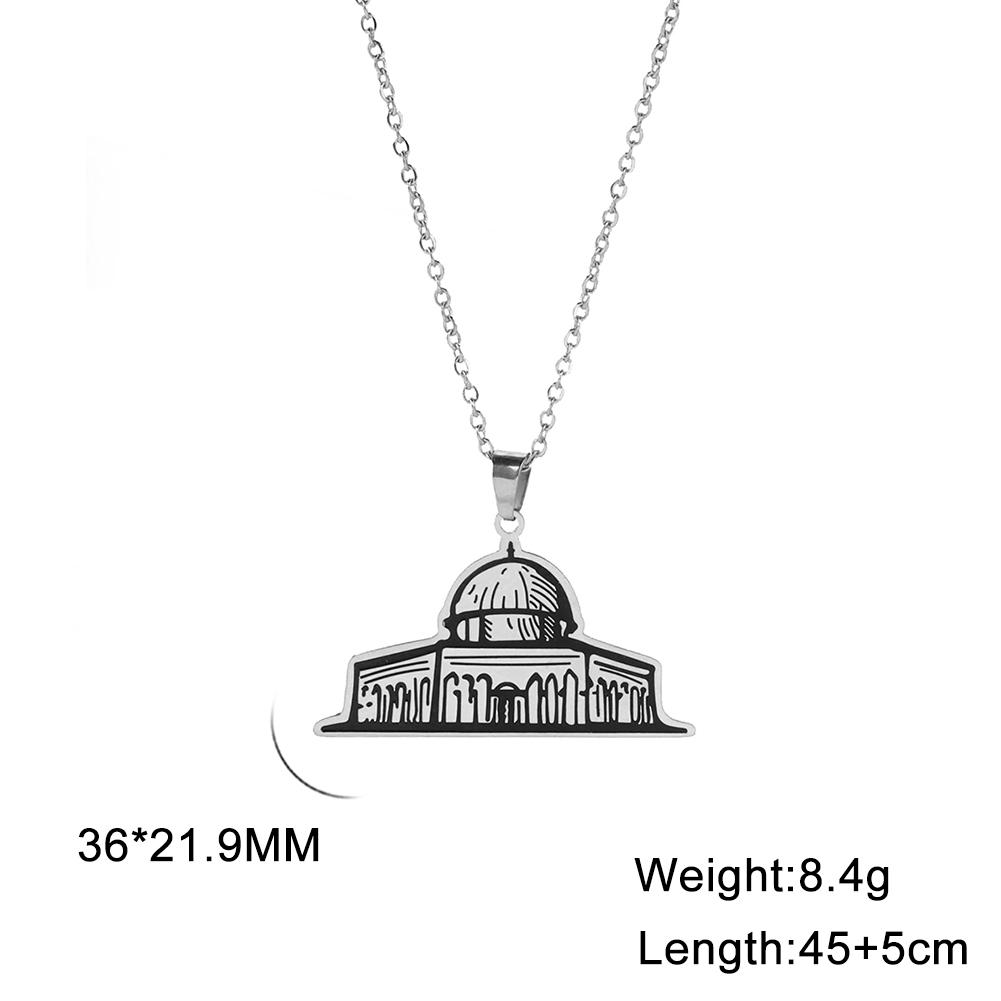 

Cazador Vintage Islamic Architecture Pendant Women s Necklace Stainless Steel Jewelry Choker Chain Birthday Mother Gift 2025