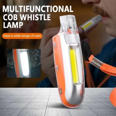 EDC Fischietto Potente Multifunzionale Luce Ricaricabile USB Portachiavi Torcia LED Regolazione a 3 velocità Torcia d'Emergenza Per Addestramento Cani Uccelli
