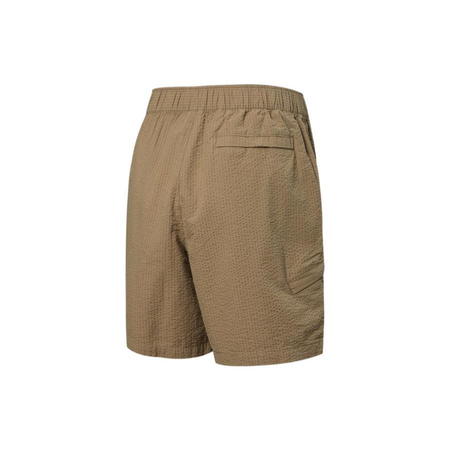 Puma Mmq Seersucker Lightweight Casual Shorts Unisex Bottoms Khaki 533471-63