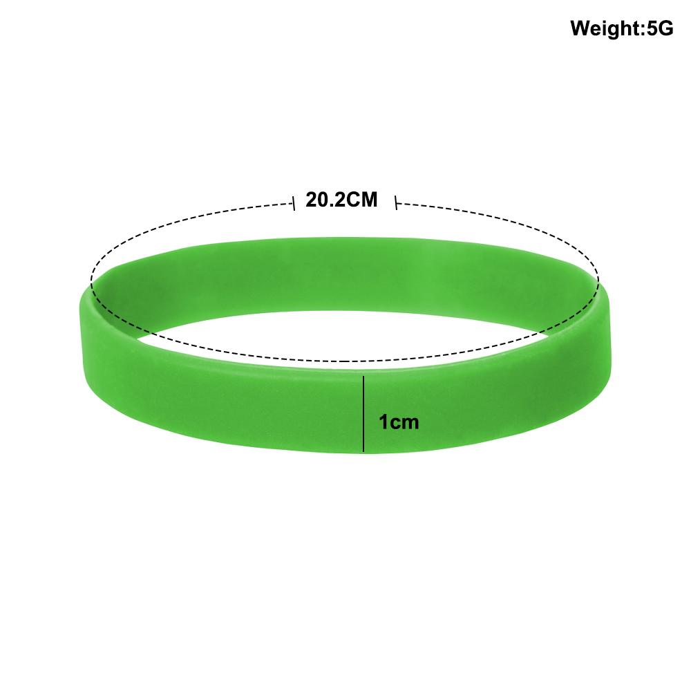 1Pcs 10 Colour Silicone Handring Sports Wrist Band Bangle For Women Men Fashion Casual Rubber Bracelets Good Toughness Odorless