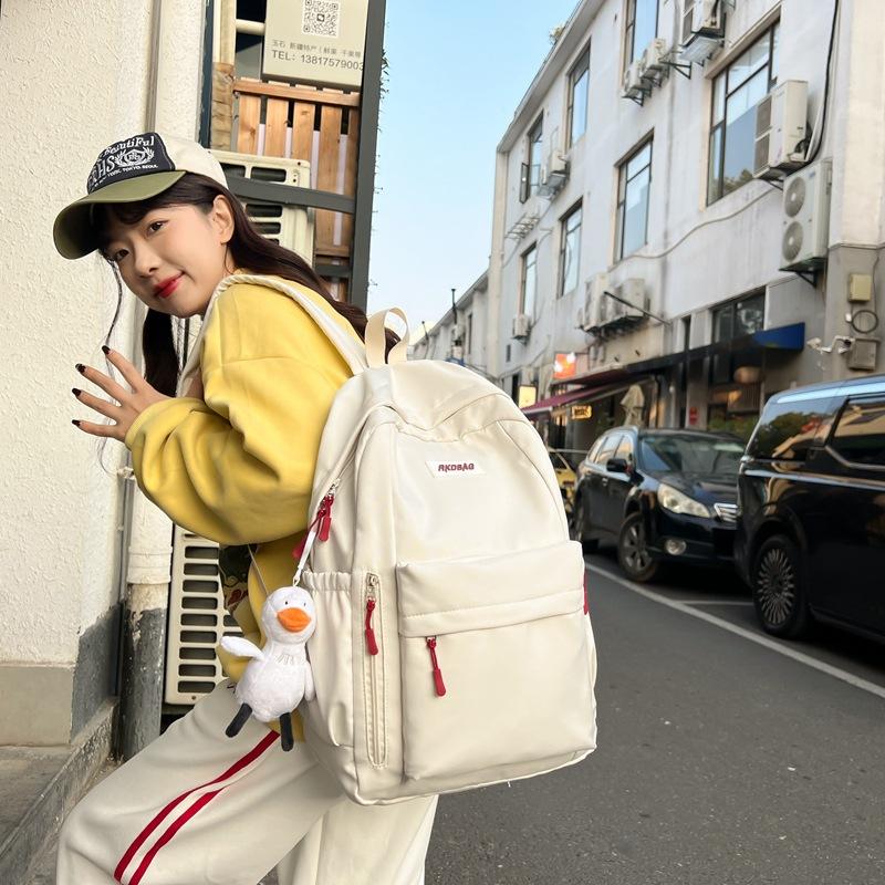 Tasche mit großem Fassungsvermögen Neuer vielseitiger Rucksack Tragbar für Damen Schultasche für Studenten Premium-Gefühl Rucksack für unterwegs Reisen