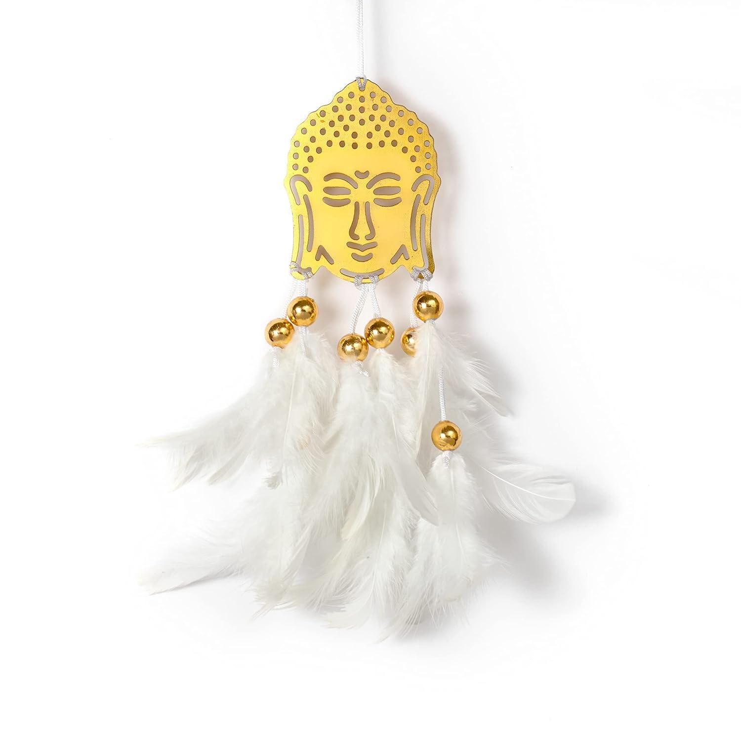 Ловец снов для автомобиля Будда, Dream Catcher Feather Car Hangings Buddha,  Duli
