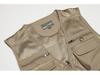Men's Lightweight Cotton Multi-Pocket Mesh Vest - Sleeveless, Plus Size, Ideal for Summer, Fishing, and Outdoor Activities.