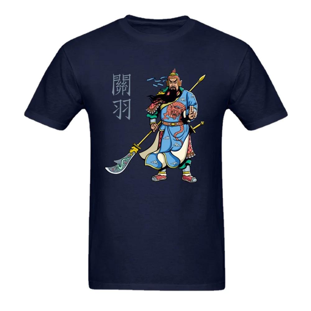 Unique Design Beijing Opera Chinese Hero Warrior Guan Yu Print TShirt Summer Cotton ONeck Short Sleeve Unisexs T Shirt New S3XL