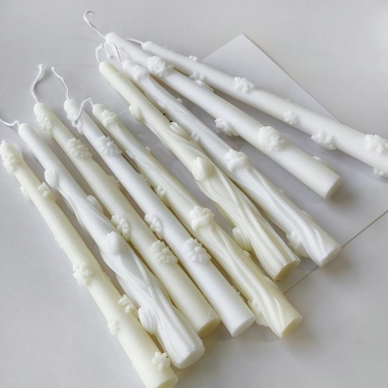Molde Longo de Silicone Resistente ao Calor Amigo do Utilizador Molde de Silicone para Vela Longa Perfeito para Várias Ocasiões