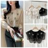 Cape Embroidered Floral Fake Collar Embroidery Countryside Style Lace Blouse False Collars Cloak Double-layer Flower Scarves