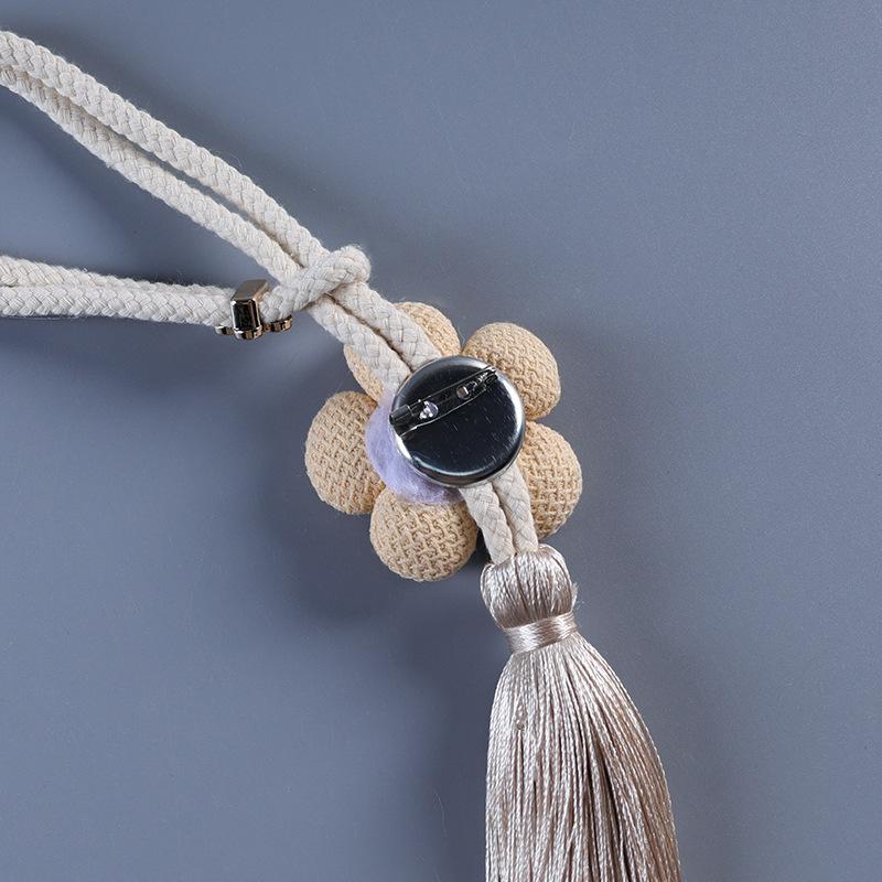 2PCS.2025 New Five-Petal Flower Curtain Tiebacks, Cottagecore Tassel Straps, Universal Decor Accessories for Home