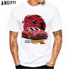 New Summer Men Short Sleeve Korean Car Genesis Coupe Legend Car T-Shirt White Casual Boy Tees Hip Hop Tops