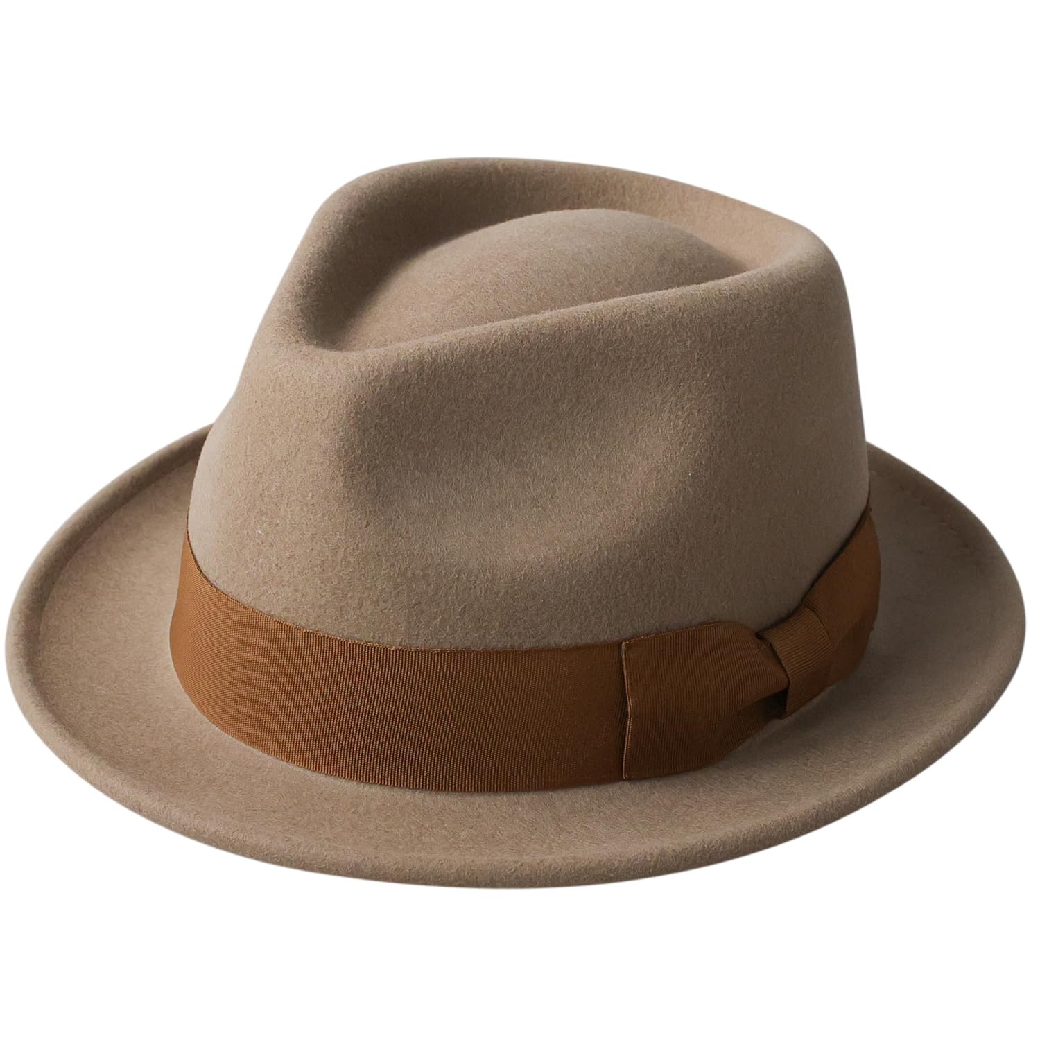 

Шляпа из австралийского шерстяного фетра Wide M [Reck Hatter], Федора, Поля, Мужская шляпа, Размер, Осень/Зима, RH-104, Бежевый, бежевый