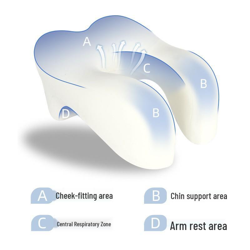 Portable U-Shaped Desk Nap Pillow for Cervical Support