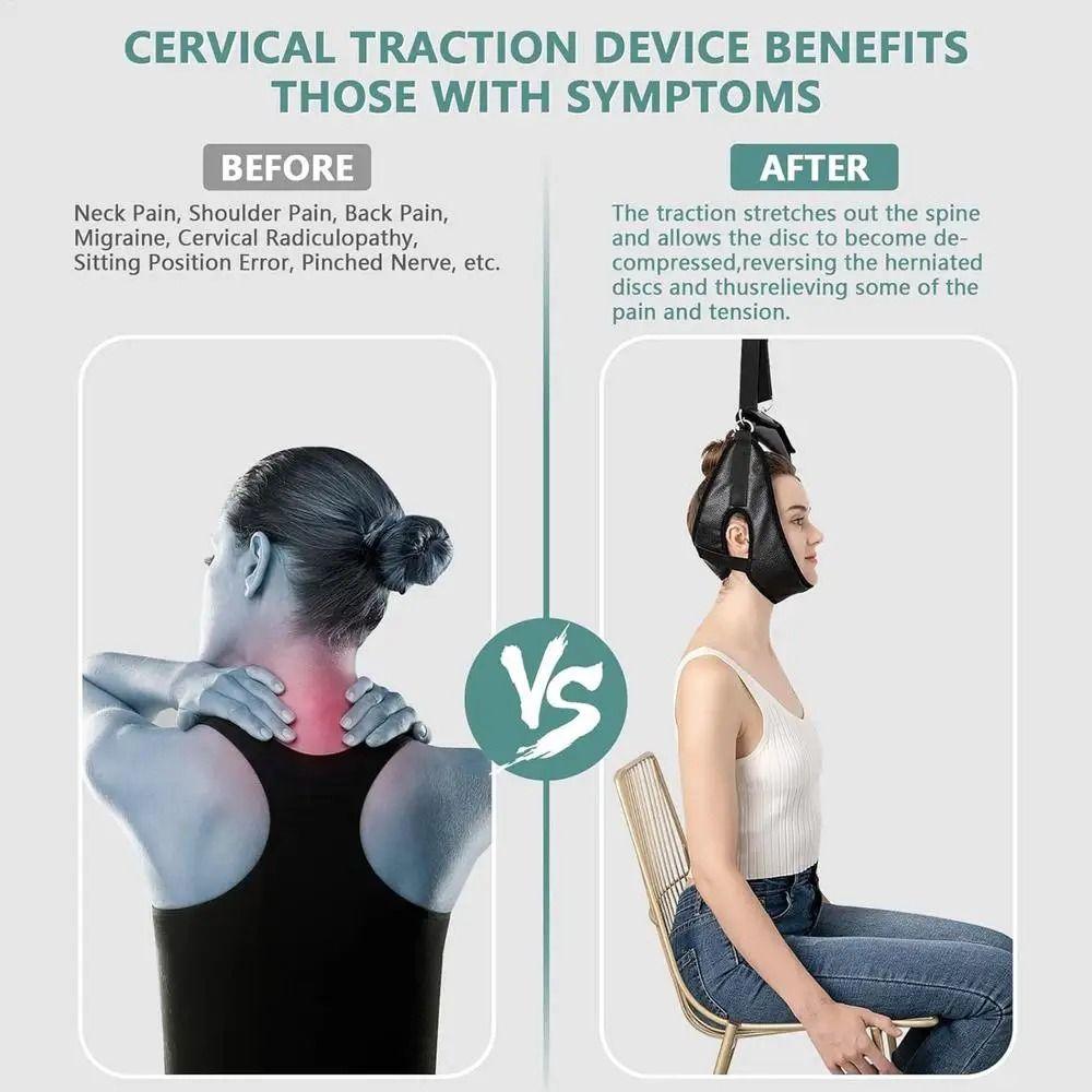 Door Hanging Cervical Neck Traction Device Soft Belt Hanging Neck Traction Frame Spine Stretching