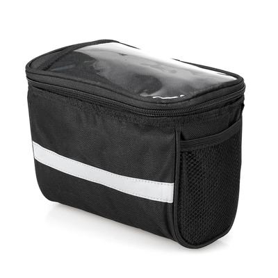 Cycle Bike Bicycle Insulated Front Bag MTB Bike Handlebar Bag Basket Pannier Cooler Bag with Reflective Strip
