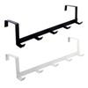 Over Door Hooks Towel Holder Wall Mounted Utensil Rack Iron Storage Hooks Coat Hanger for Kitchen Bathroom Punch-free