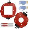 2025+ Router Corner Radius Template,2pcs Radius Jig Router Templates for Woodworking, Aluminum Alloy Router Corner Jigs