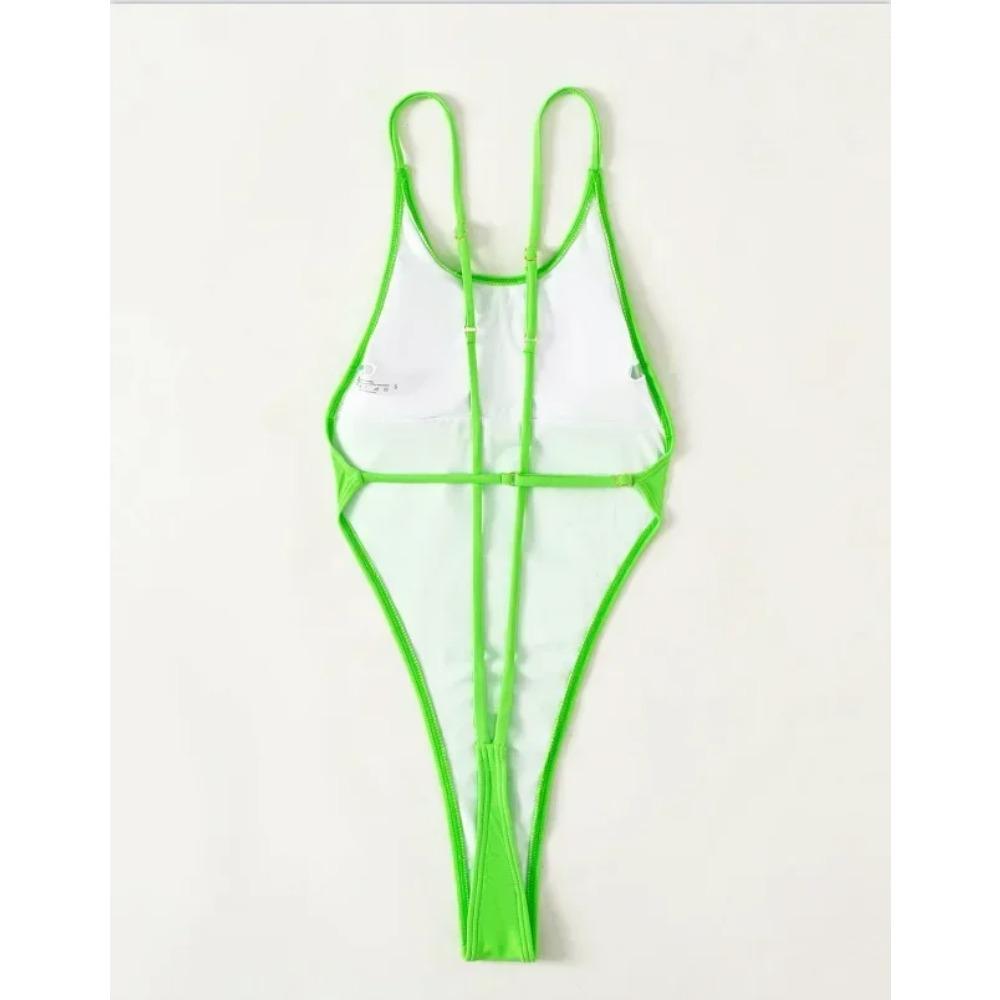 Extreme Mini Micro String Cross Backless Women Monokini Swimwear One Piece Swimsuit Female High Cut Bathing Suit Swim Beachwear