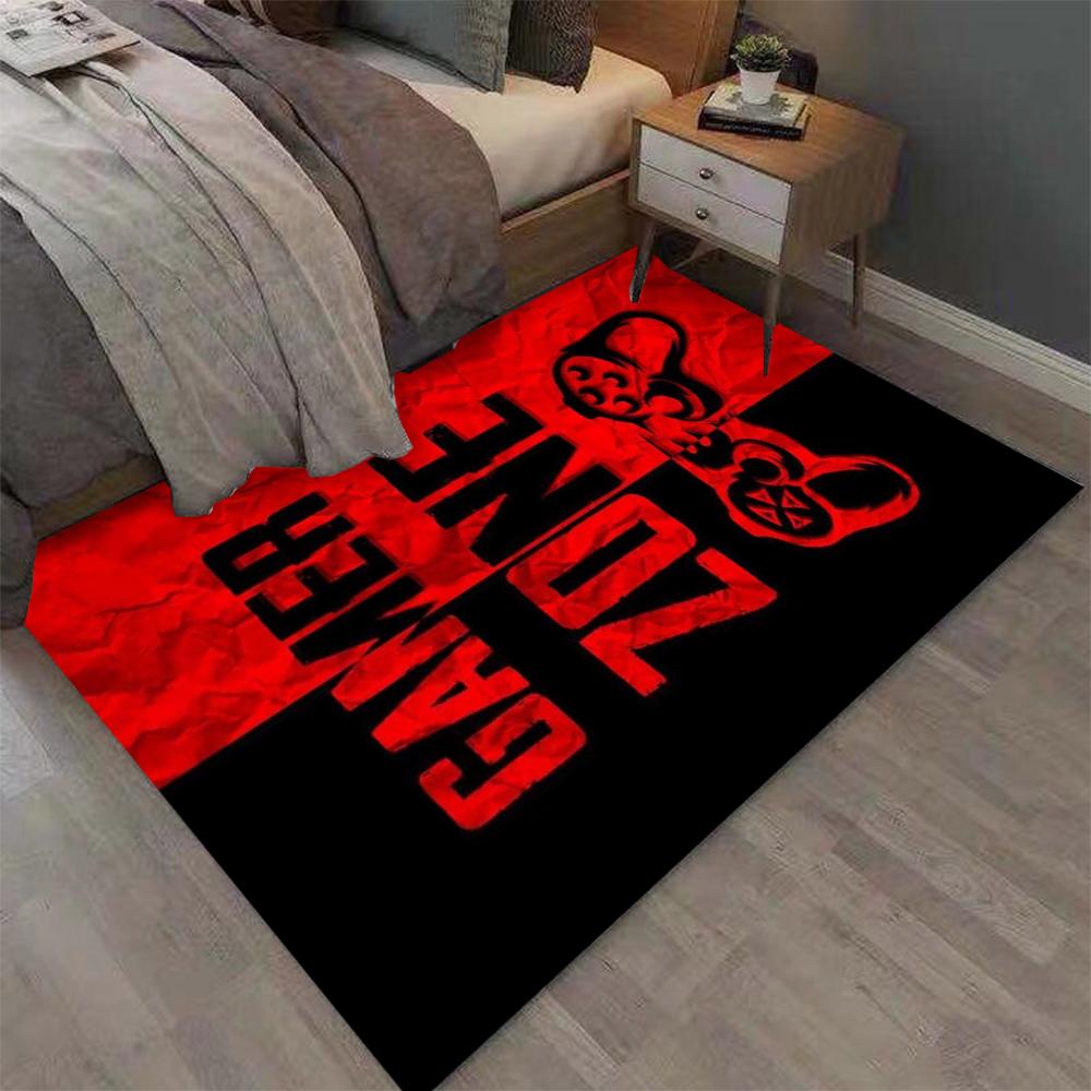 Tapis de Jeu Anime Gamer Manette de Jeu Tapis de Jeu pour Enfants Tapis de Sol Antidérapant pour Salon Chambre Porte Accessoires de Photographie Cadeau d'Anniversaire Alfombra