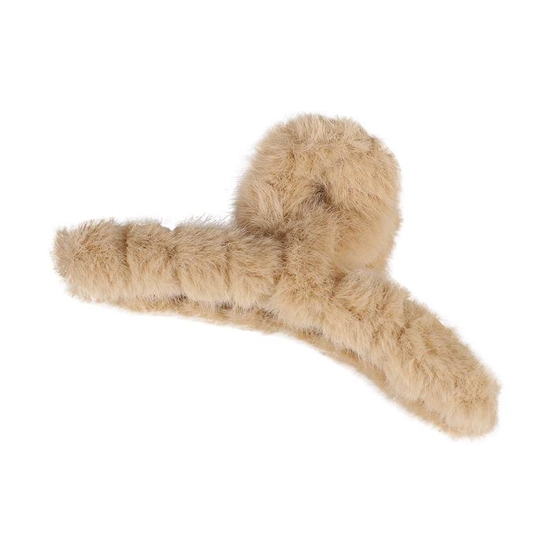 High-End Plush Shark Claw Hair Clip - 2025 Trendy Hair Accessory for Women