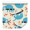Sloth Leaves Wallpaper In Scandinavian Style for Living Room and Bedroom 50x1000