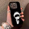 J-Jujutsu K-Kaisen G-Gojo Phone Case For IPhone17 Air 16 15 14 Plus 13 12 11 Pro XS Max Silver Black Bumper Case
