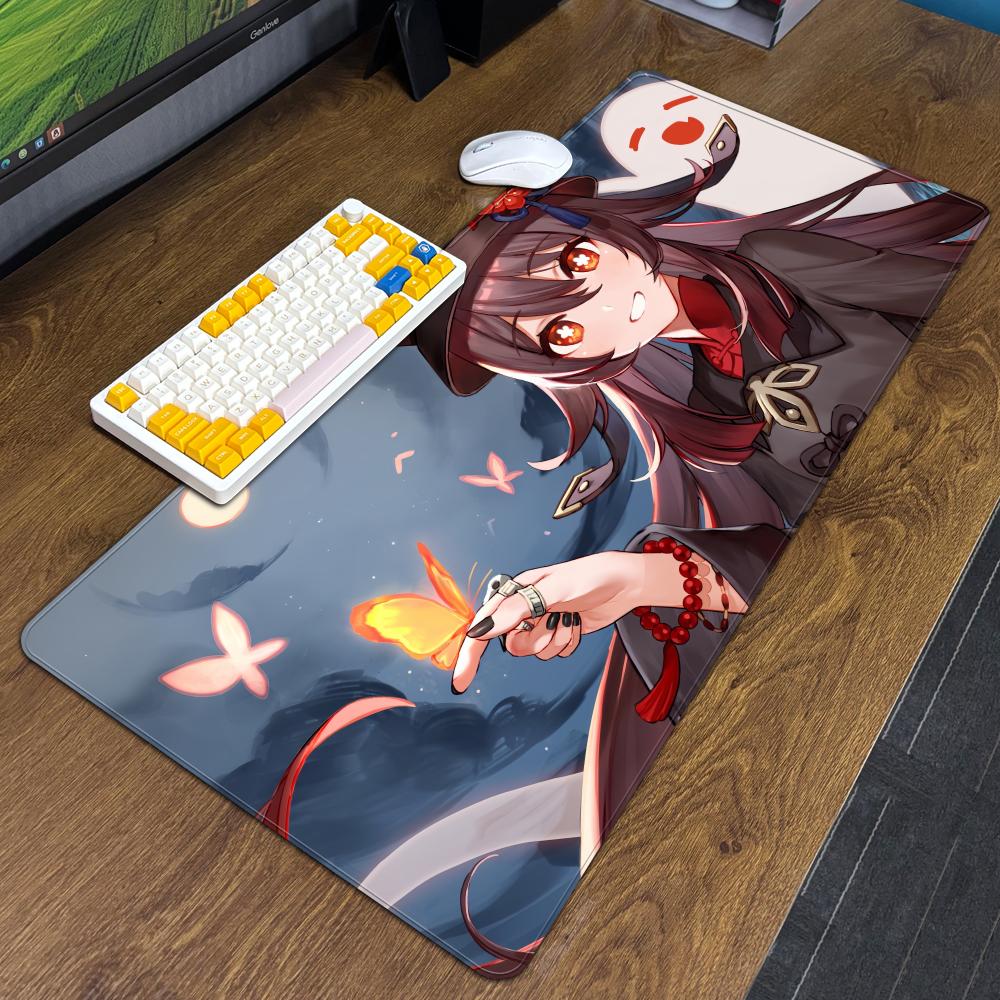 Genshin Impact Hu Tao Mouse Pad XXL Computer Accessories Large Keyboard Laptop Table Pad The New Product Gamer Gaming