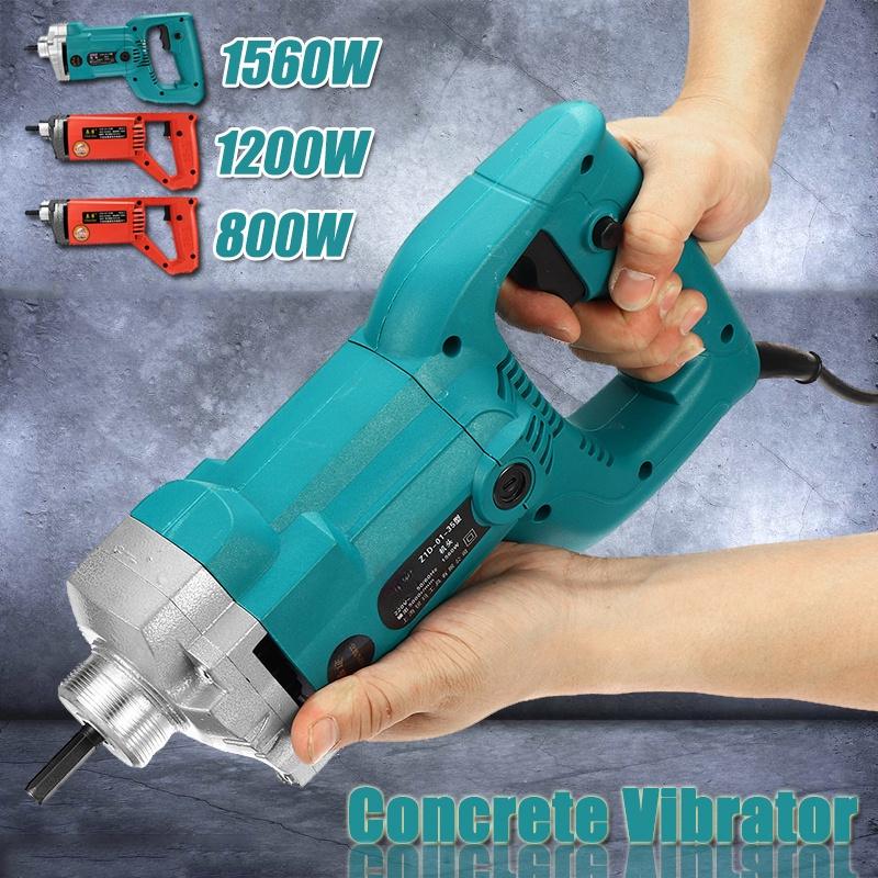 800W/1200W/1560W Electric Concrete Vibrators Needle Lightweight Concrete Mixer Strong Motor Construction Tools