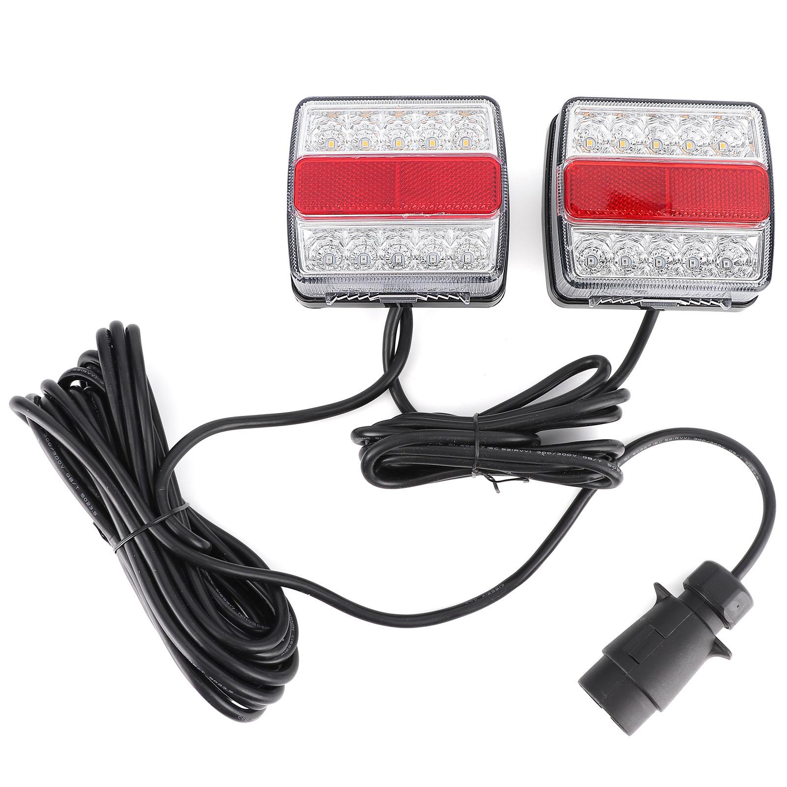 

16 Bright LED Magnet Light, Tail Light Board Lamp, Rear Position Light, Direction Light, Brake Light, Reflector Light, License Plate Light, with