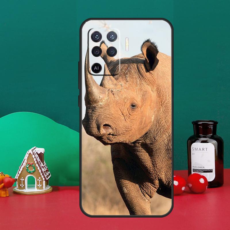 Animal Rhino Case For Oppo A40 A60 A80 A6 A5 Pro A15 A16 A17 A57 A94 A74 A54 A76 A96 A18 A38 A58 A78 A98
