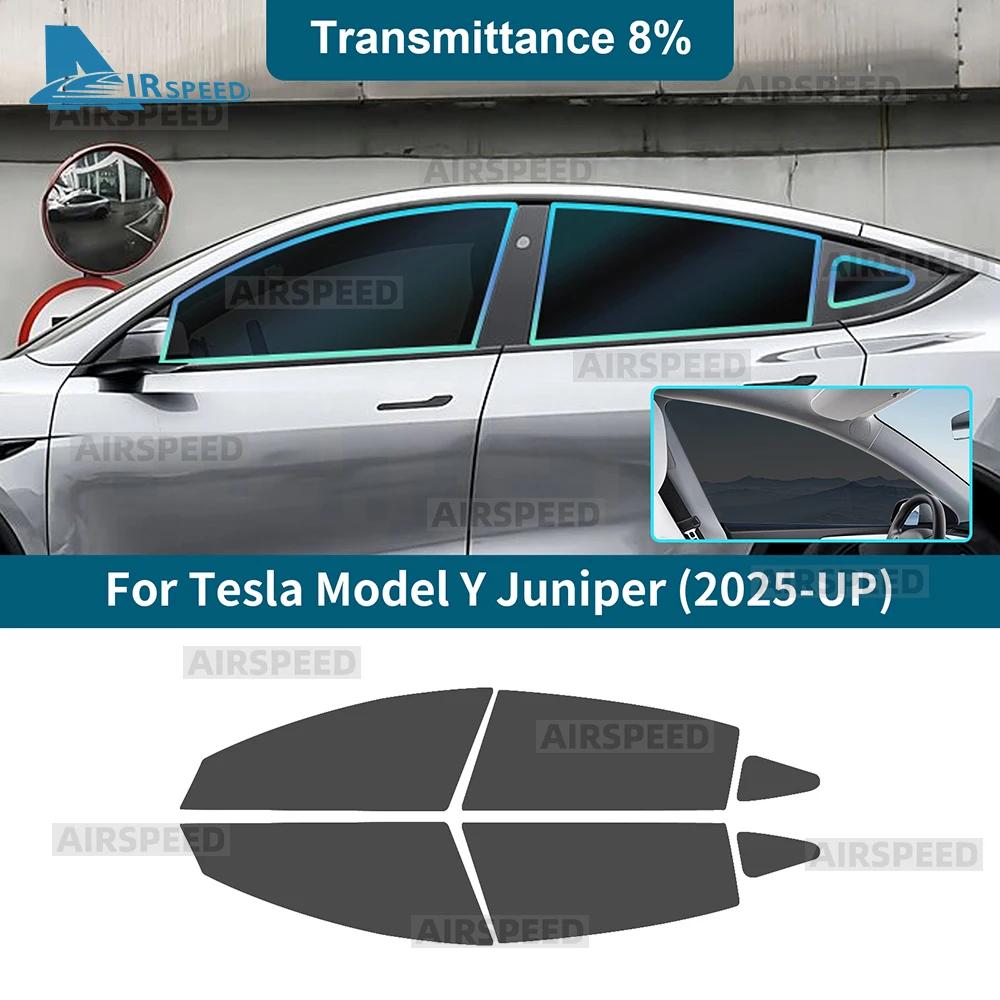 

Solar UV Protector Summer Tint Film For Tesla Model Y 2025 Juniper Car Front Rear Side Window Ceramics Trim Accessories For Model Y 2025