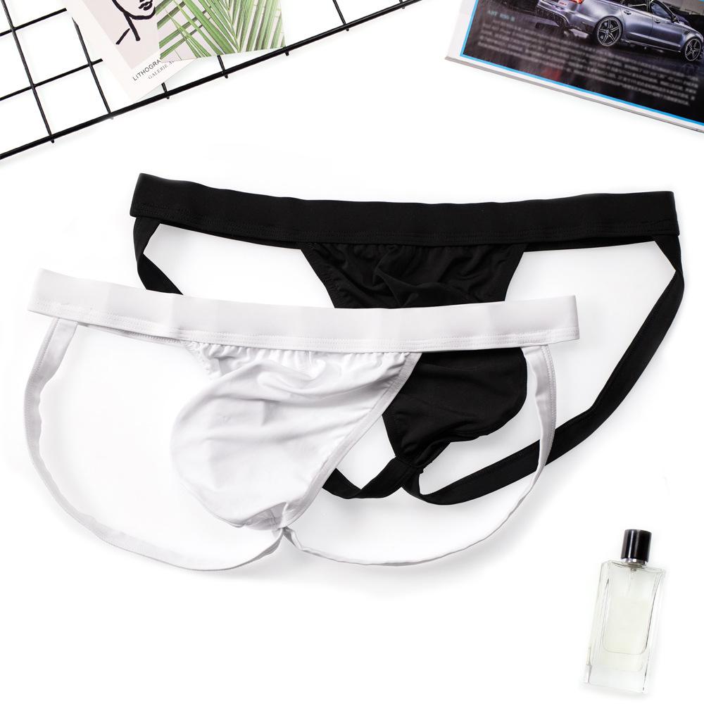Men's Breathable Mid-Waist Double Thong Briefs