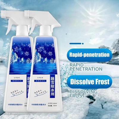 500ml Ice Off Windshield Spray Deicing Spray For Windshield Ice Remover Melting Spray For Furniture Glass Headlights Rearview