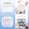 Seefox Airpods 4 Case In Airpods 4th Generation Case TPU Material Separable Visible LED Light Mountable and Rechargeable Airpods 4 Cover Lightweight