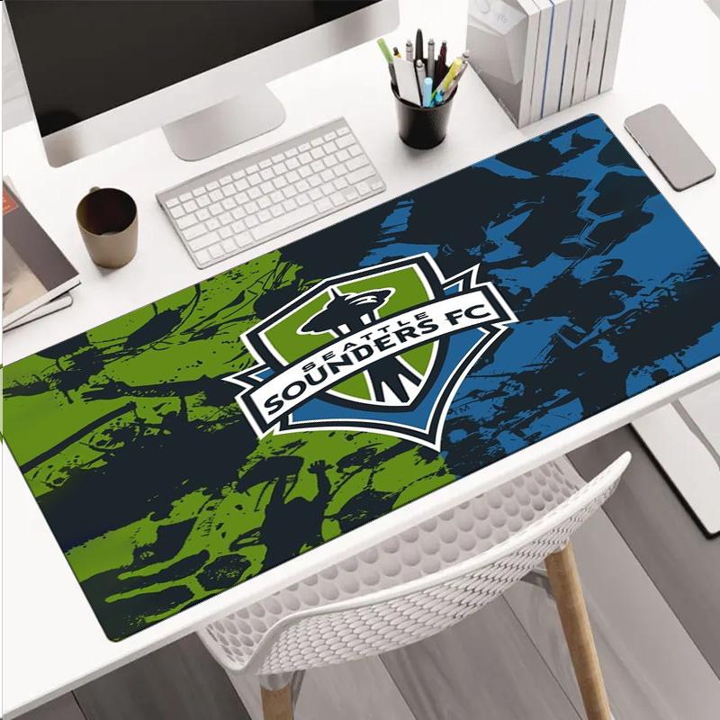 Seattle Sounders Fc Crest mouse pad, rubber base, esports desk mat, mouse pad for gamers and office use, gaming desk , easy to clean mat