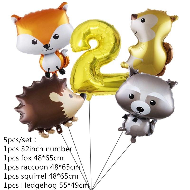 Woodland Animal Jungle Forest DIY Party Decoration Plate Cup Tablecloth Birthday Party Baby Shower Kids Birthday Party Supplies 5